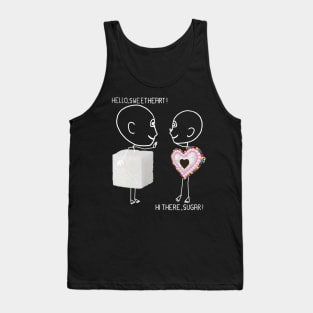 Sweetheart and Sugar Illustration Tank Top